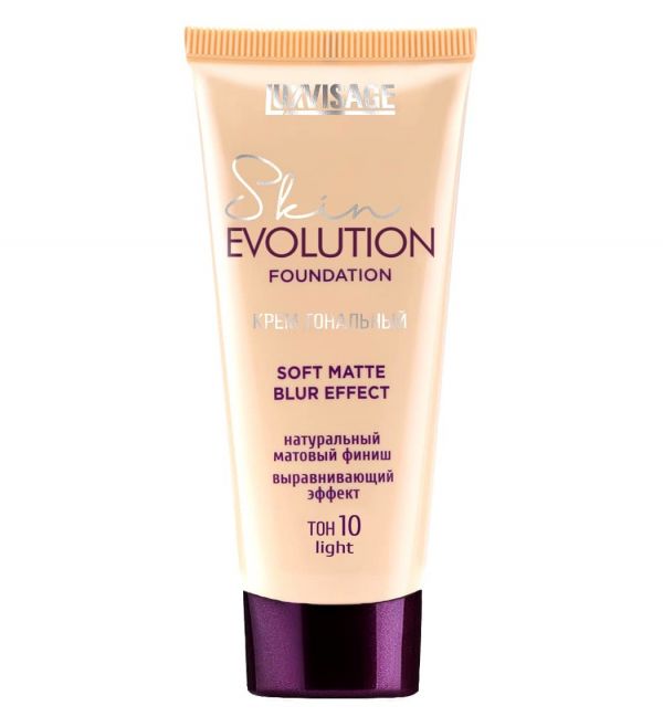 LuxVisage Foundation Cream Skin EVOLUTION soft matte blur effect tone 10 Light 35ml